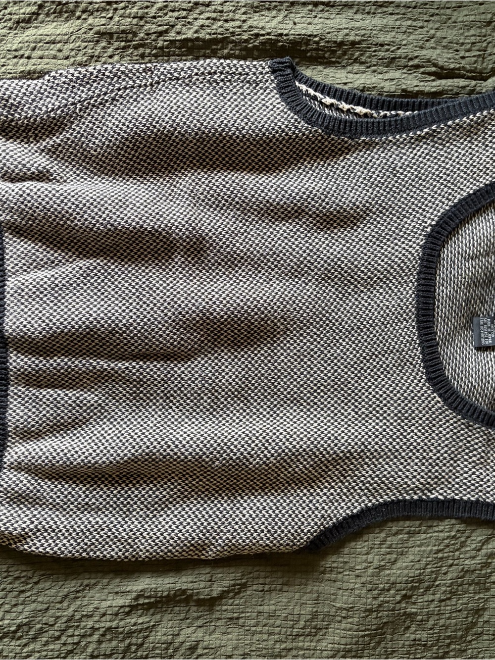 Mossimo Supply Co. Black and Cream Knit Sweater